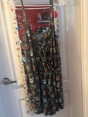 MeUndies Mandalorian Grogu print shorts one piece